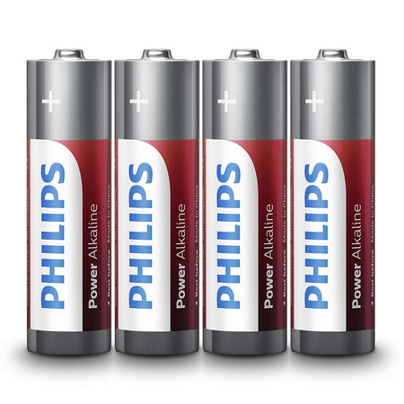 Set de 4 baterii alcaline AA LR6 de 1,5 V Philips PH-LR6P4F/10