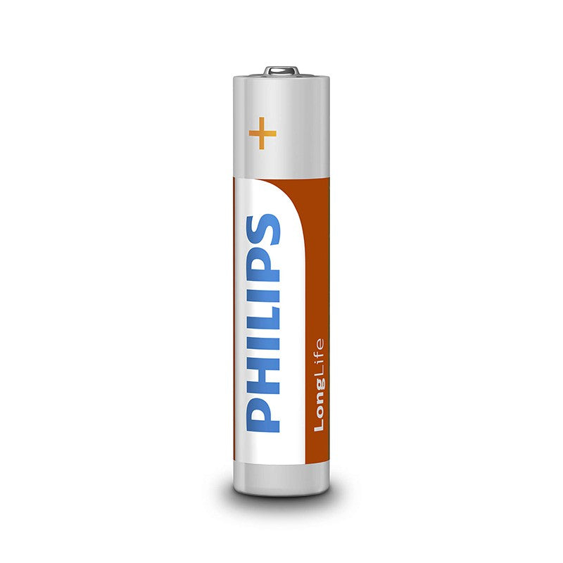 Set de baterii AAA R03 LongLife de 1,5 V în blister de 4 bucăți Philips PH-R03L4B/10