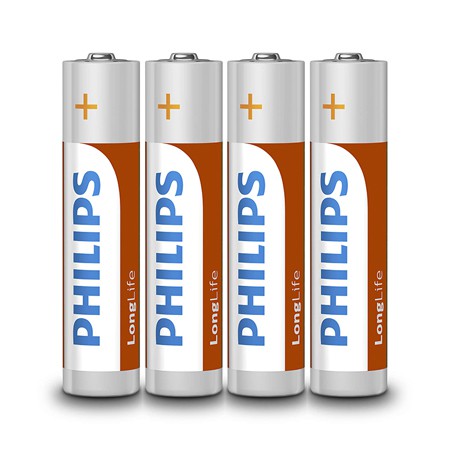 Set baterii R03 AAA LongLife cu 4 bucăți Philips PH-R03L4F/10
