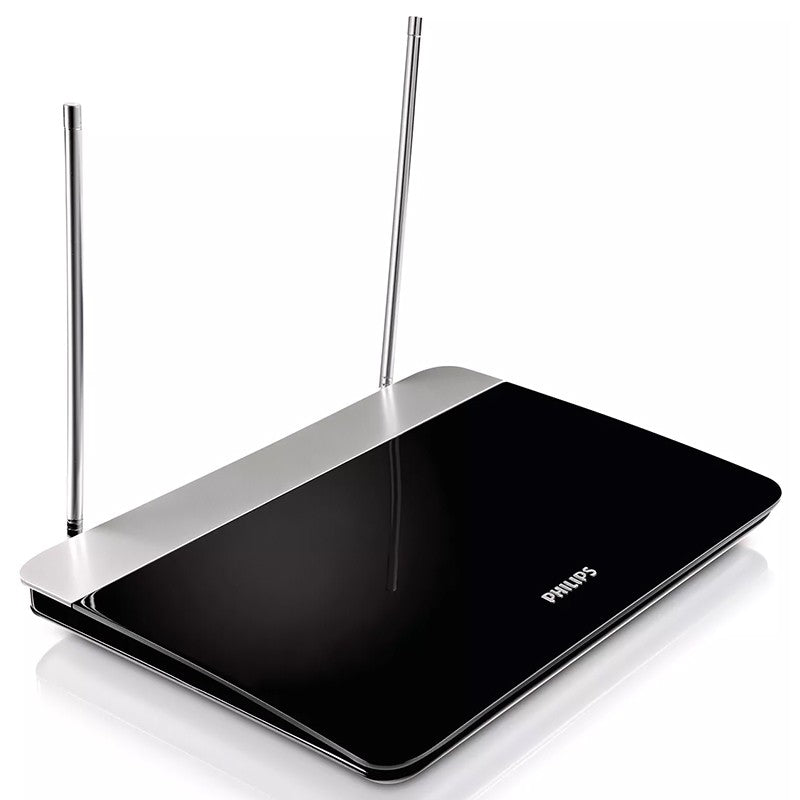 Antenă TV digitală de interior cu amplificare 47 dB și dipoli VHF/FM Philips PH-SDV6227