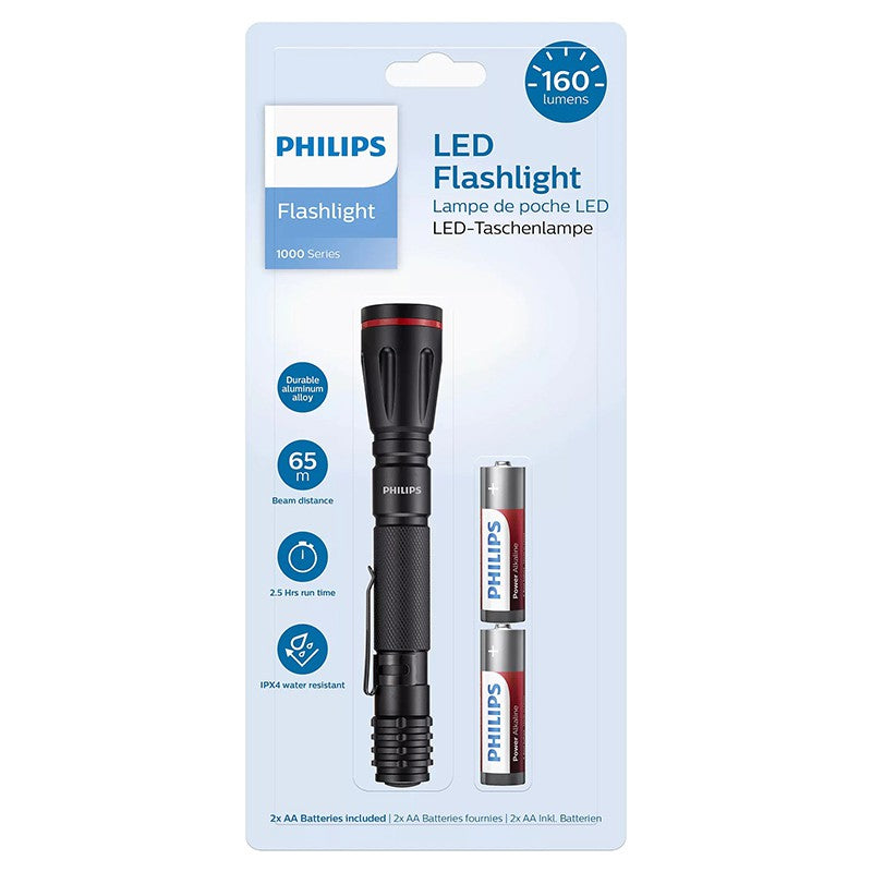 Lanternă LED de mână cu flux de 160 lm și rază de 65 m Philips PH-SFL1001P