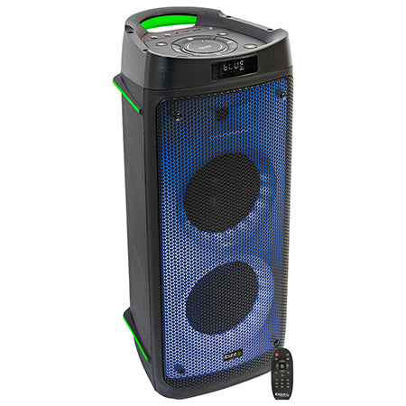 Boxă portabilă LED 2×6.5" 100 W Bluetooth, USB, microSD Ibiza Sound PHANTOM