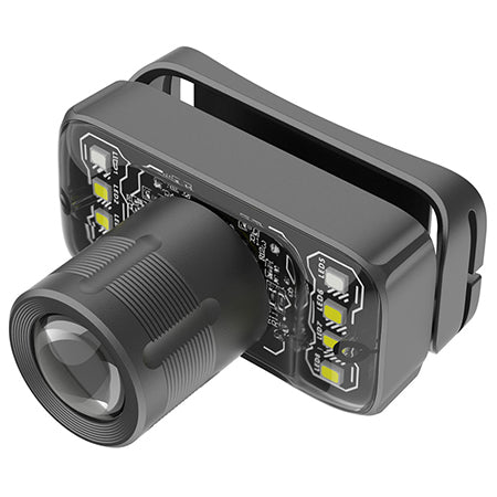 Lanternă frontală LED cu zoom telescopic și baterie de 500 mAh cu încărcare USB-C PHL2922