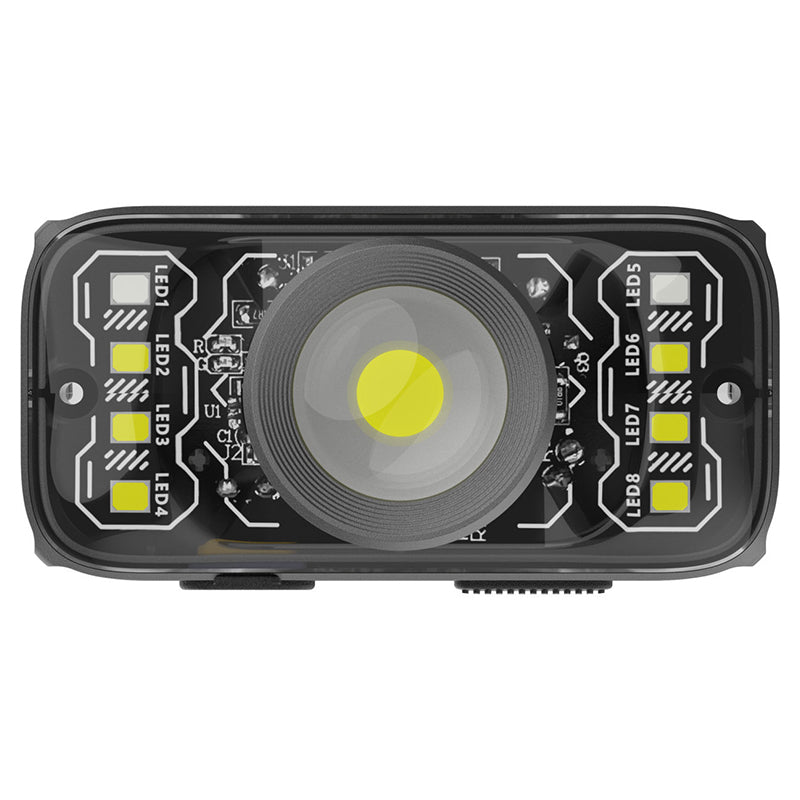 Lanternă frontală LED cu zoom telescopic și baterie de 500 mAh cu încărcare USB-C PHL2922