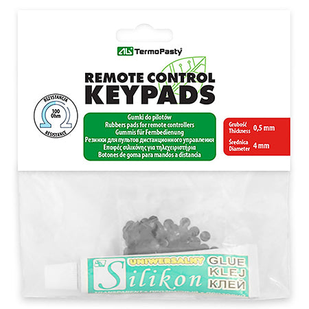 Set de reparație pentru telecomenzi cu pastile conductoare și adeziv siliconic PIL2001