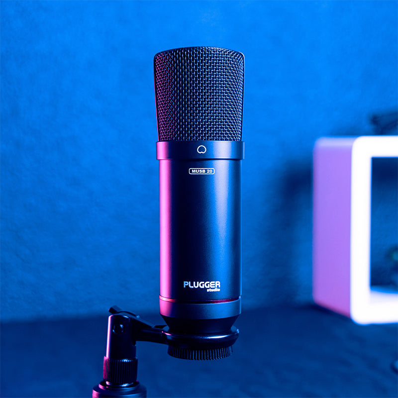 Microfon USB pentru studio, streaming și podcast Plugger PLUMUSB20