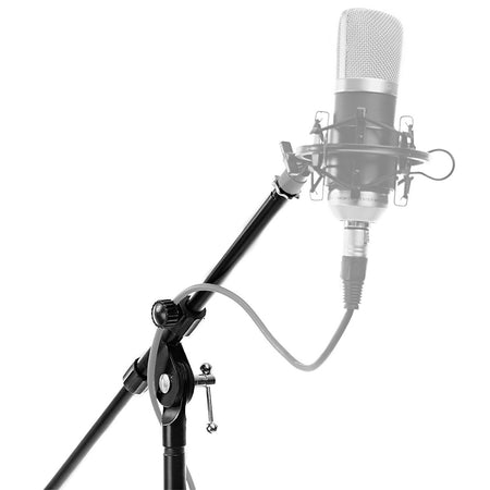 Suport microfon reglabil, trepied robust, înălțime ajustabilă 130-200 cm PLUPDMSTUDIO