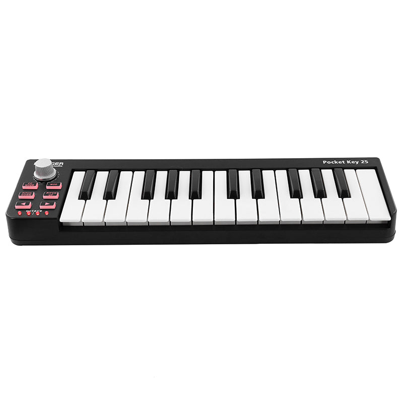 Controller MIDI cu 25 de clape portabil, USB Plugger PLUPOCKETKEY2