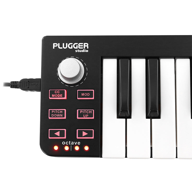 Controller MIDI cu 25 de clape portabil, USB Plugger PLUPOCKETKEY2