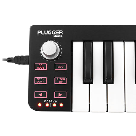 Controller MIDI cu 25 de clape portabil, USB Plugger PLUPOCKETKEY2