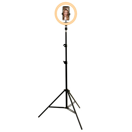 Trepied Selfie Cu Lampa Circulara Led 5w 10''/25cm