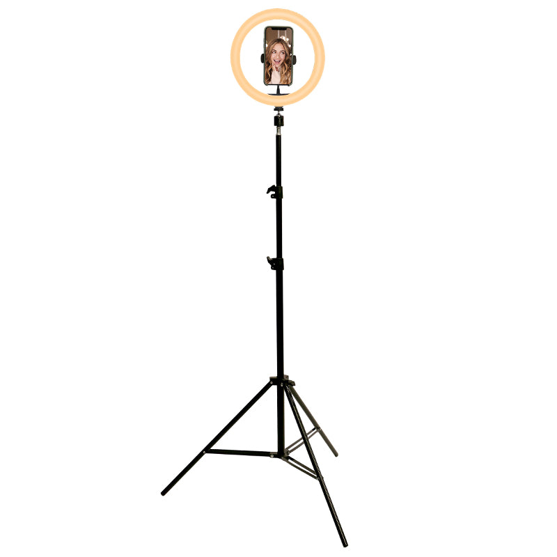 Trepied Selfie Cu Lampa Circulara Led 5w 10''/25cm
