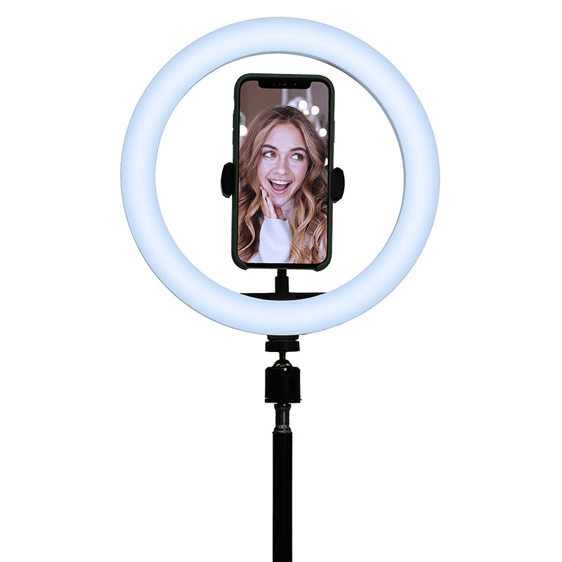 Trepied Selfie Cu Lampa Circulara Led 5w 10''/25cm