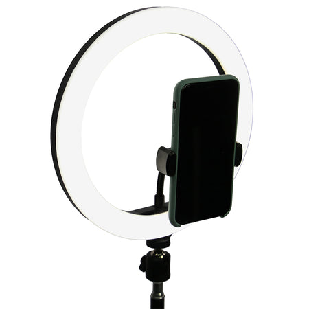 Trepied Selfie Cu Lampa Circulara Led 5w 10''/25cm
