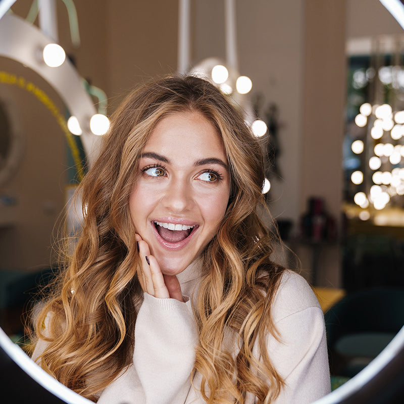 Trepied Selfie Cu Lampa Circulara Led 5w 10''/25cm