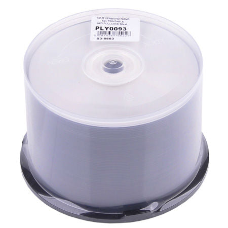 Set de 50 discuri CD-R printabile de 700 MB cu viteză 52x Verbatim PLY0093