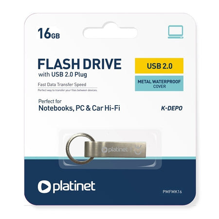 Memorie USB K-Depo de 16 GB cu interfață USB 2.0 Platinet PLYFD16GKD