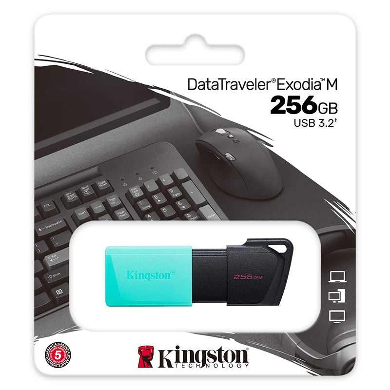 Memorie USB de 256 GB USB 3.2 DataTravelerExodia Kingston PLYFD256GDTXM