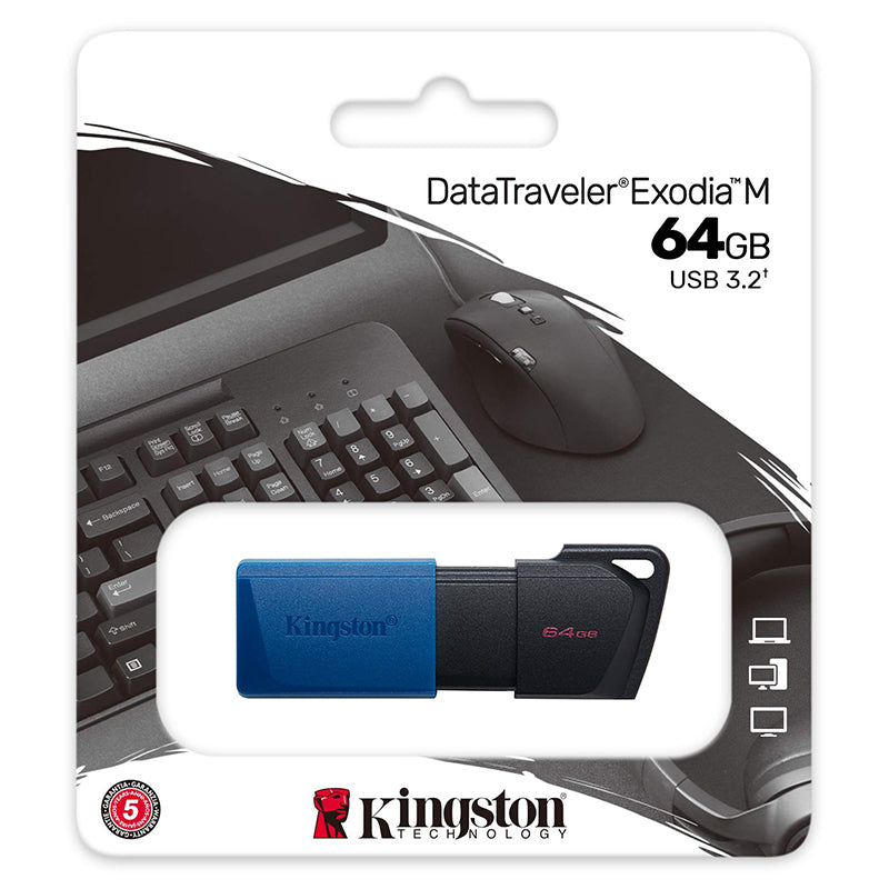 Stick de memorie USB de 64 GB cu interfață USB 3.2 Kingston PLYFD64GDTXM