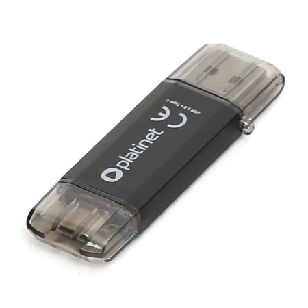 Memorie USB 3.0 și USB Type-C de 64 GB C-DEPO Platinet PLYFD64GPLC