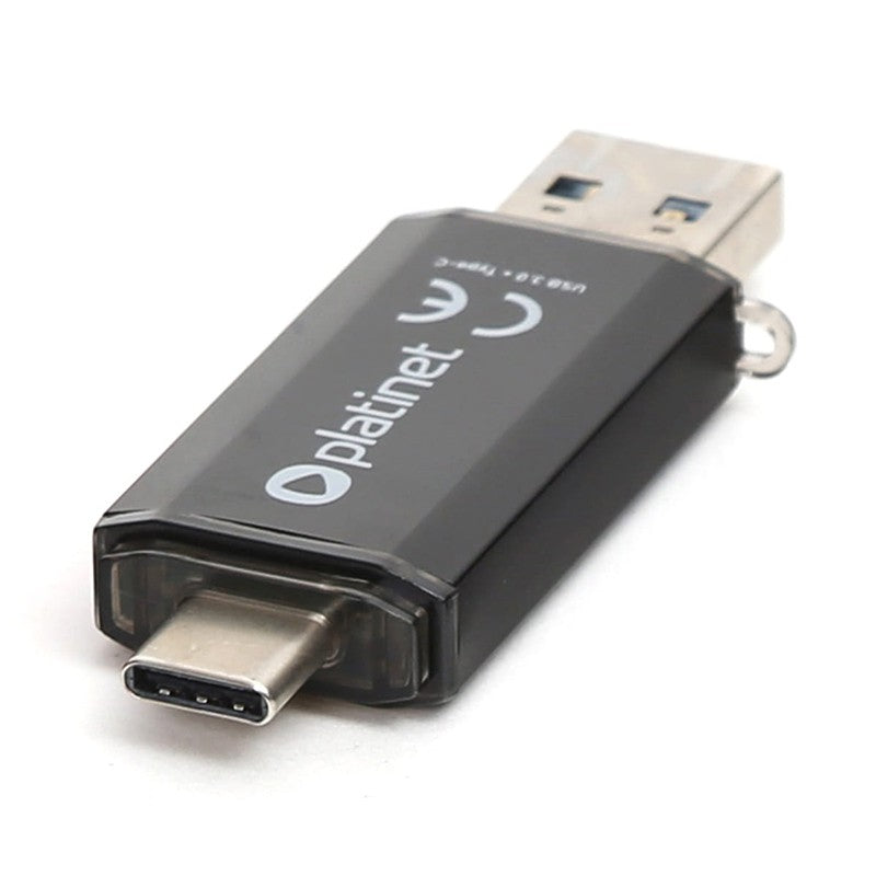 Memorie USB 3.0 și USB Type-C de 64 GB C-DEPO Platinet PLYFD64GPLC