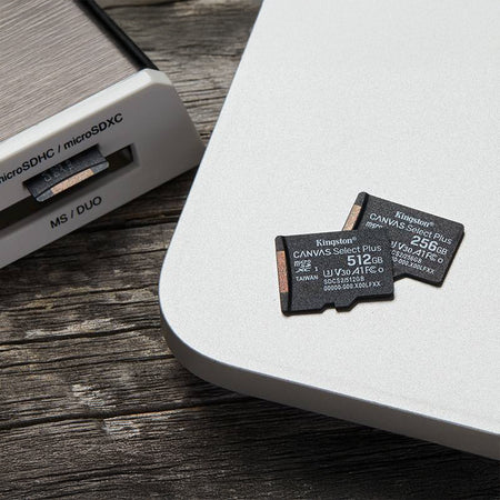 Card microSD cu adaptor SD de 256 GB și Clasa 10 Kingston PLYMSD256GK10