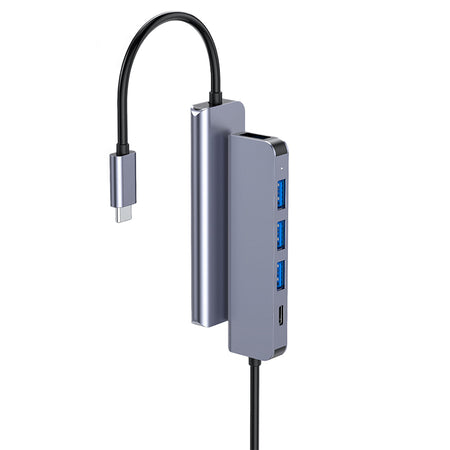 Hub USB-C 5 în 1 cu PD 100 W și 4 porturi USB-A 3.0 Platinet PMH42