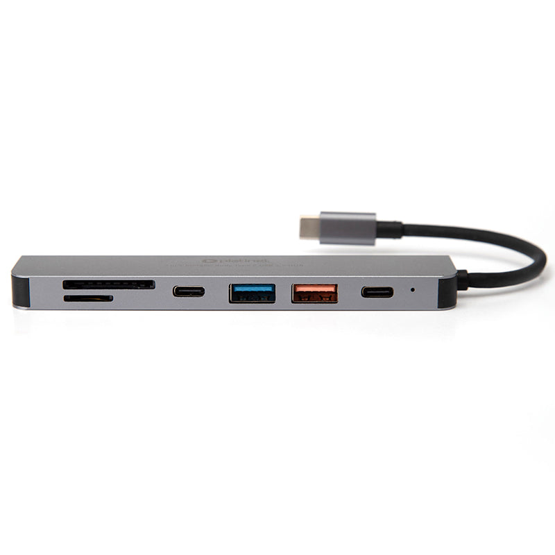 Hub USB-C 7 în 1 cu HDMI 4K și încărcare PD 100 W din aluminiu Platinet PMH9997B