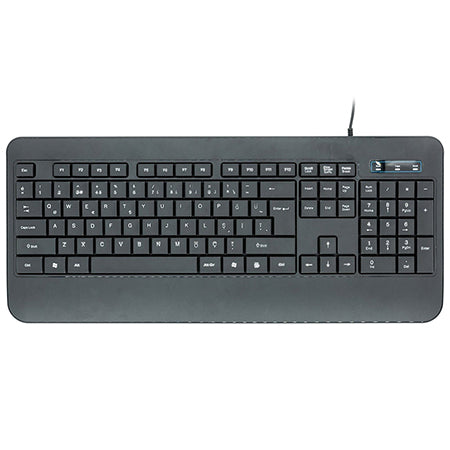 Tastatură USB cu fir clasică neagră K110 cu bloc numeric Platinet PMK110B