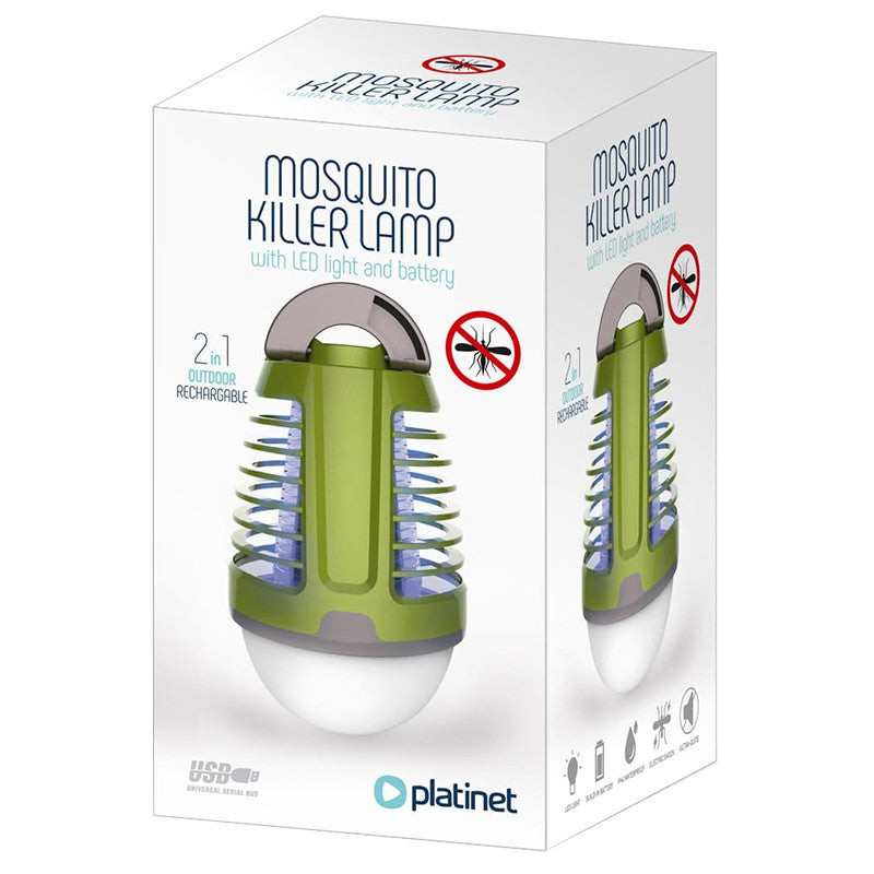 Lampă reîncărcabilă anti-insecte cu LED 6500K și protecție IP44 Platinet PMKL6500