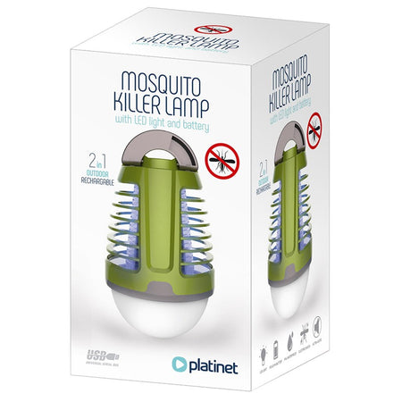 Lampă reîncărcabilă anti-insecte cu LED 6500K și protecție IP44 Platinet PMKL6500