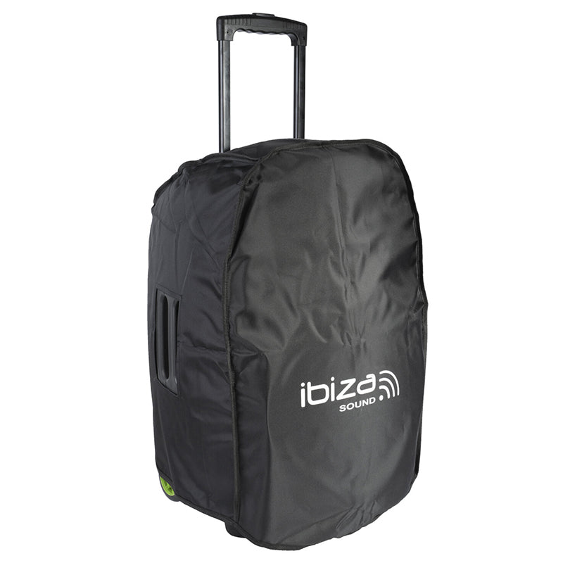Husă boxă 15 inchi cu buzunar lateral, poliester - Ibiza Sound PORT-BAG15