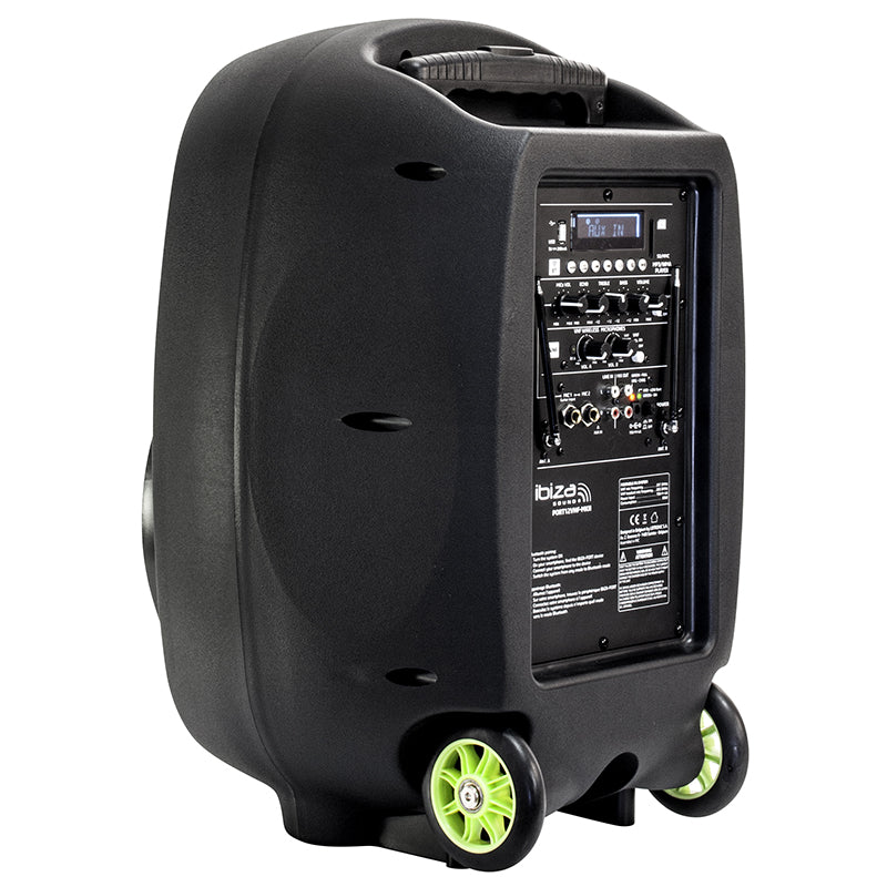 Boxă portabilă 12 inch 350 W RMS, Bluetooth, USB, microfon fără fir - Ibiza Sound PORT12VHFMKII