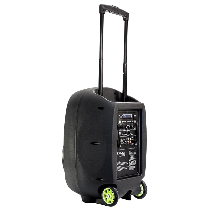 Boxă portabilă 12 inch 350 W RMS, Bluetooth, USB, microfon fără fir - Ibiza Sound PORT12VHFMKII