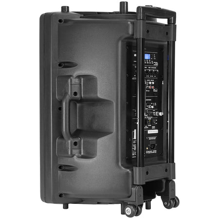 Boxă portabilă de 38 cm și 800 W cu Bluetooth și 2 microfoane wireless Ibiza Sound PORT15VHF-BT
