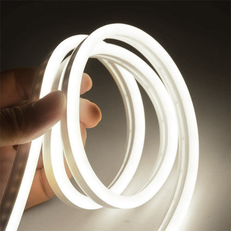 Bandă LED COB flexibilă de 10 mm la 6000 K pe rolă de 100 m PS-1417