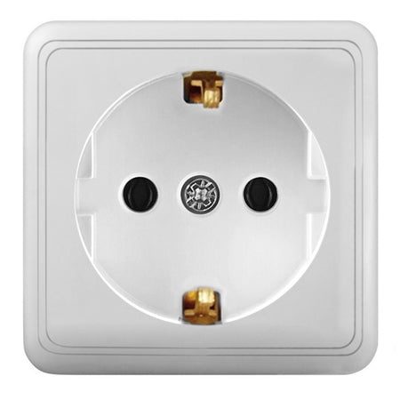 Priză simplă cu împământare pentru montaj aparent de 16 A / 250 V PS-1806
