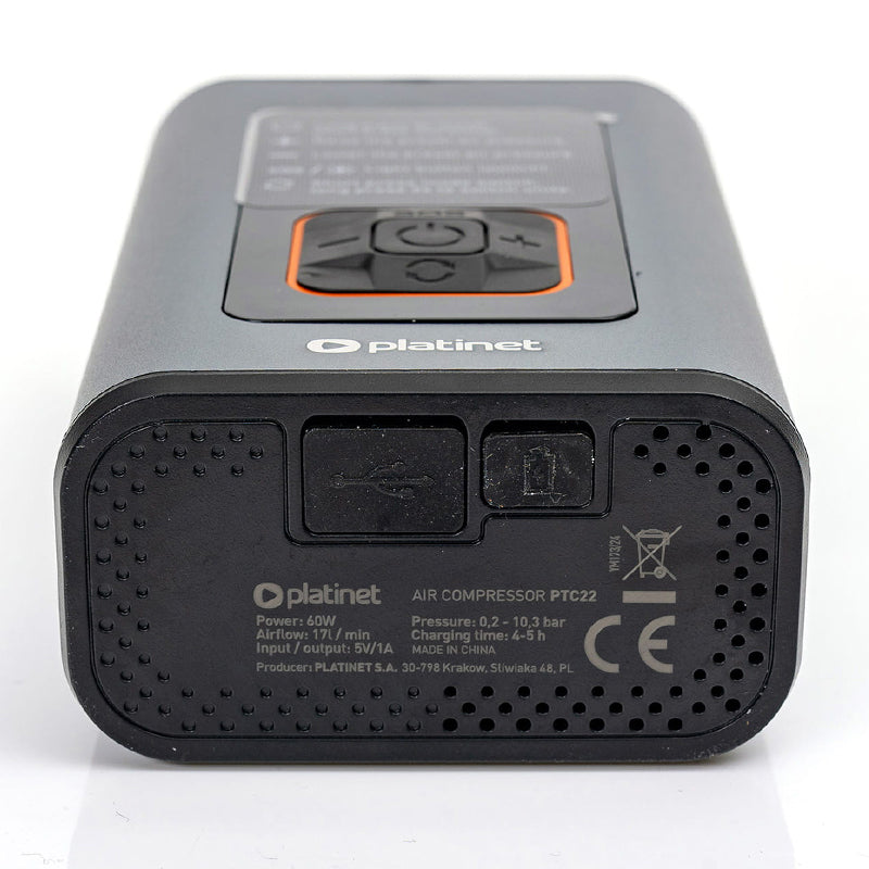 Compresor auto portabil cu presiune 10 bar și acumulator 4000 mAh Platinet PTC22