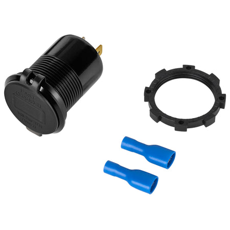 Mufă pentru montaj cu încărcare USB PD 45 W și QC 3.0 18 W cu indicator de tensiune Peiying PY-CHR0007