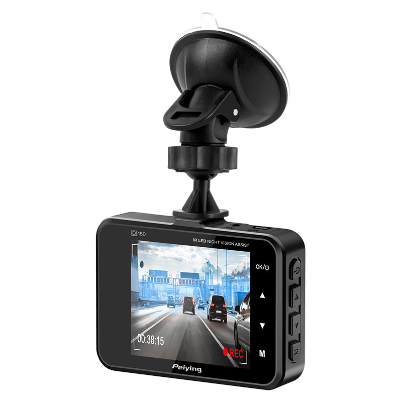 Cameră auto DVR Peiying D150 cu video Full HD 1080p și ecran de 2,4 inch PY-DVR005