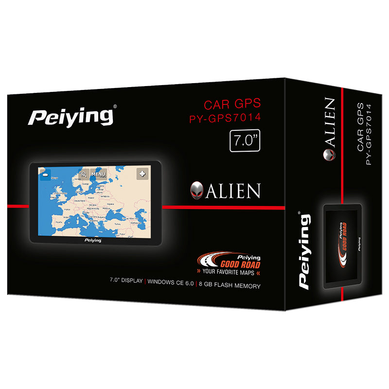 Sistem de navigație GPS cu ecran de 7 inch și hartă Europa Peiying PY-GPS7014.1