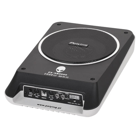 Subwoofer activ auto cu amplificator încorporat, putere maximă 200 W și impedanță 4 Ohmi Peiying PY-NB3000