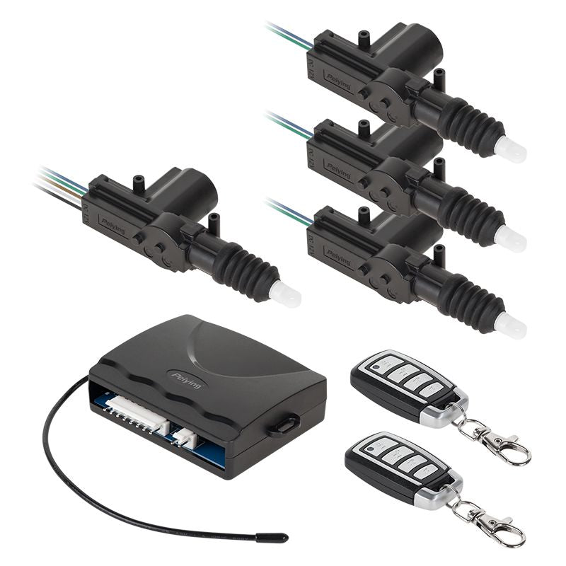 Închidere centralizată 1+3 cu telecomandă, alimentare DC 12 V, distanță până la 50 m - Peiying PY0100