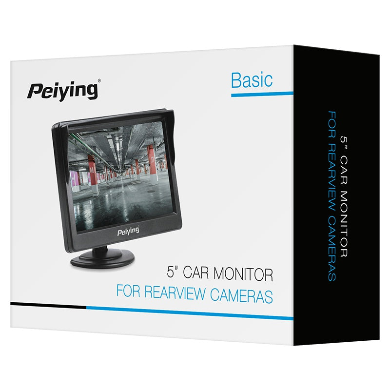 Monitor auto TFT de 5 inch cu 2 intrări video Peiying PY0109