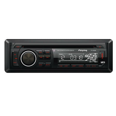 Radio auto CD MP3 cu USB și card SD de 4 x 25 W în format 1 DIN Peiying PY6688