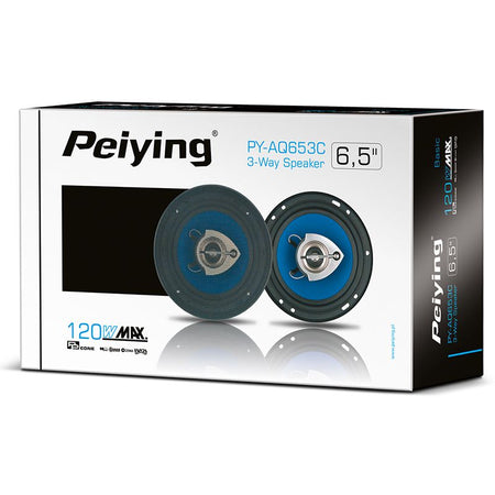 Set difuzoare auto de 6,5 inch cu putere maximă de 120 W Peiying PYAQ653C