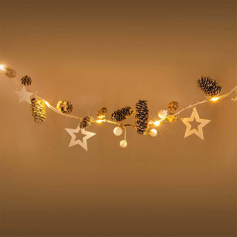 Ghirlandă luminoasă decorativă albă cu lumină alb cald de 2,2 m Retlux R-RXL355