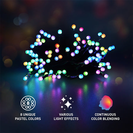 Șir luminos inteligent Smart WiFi cu 96 LED-uri multicolore de 9,5 m și control prin aplicație Retlux R-RXL361