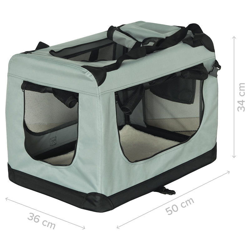 Geantă de transport animale pliabilă cu ventilație din plasă de 50 × 34 × 36 cm Rebel RA-1301