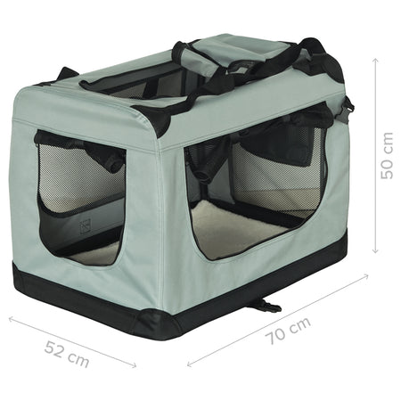 Geantă de transport pentru animale 70 × 52 × 50 cm cu pereți din plasă Rebel RA-1303